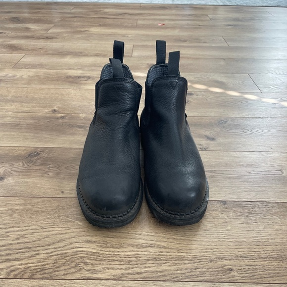 Georgia Boots Black Leather Pull-on Style, Size Men's 10.5W - Picture 1 of 9